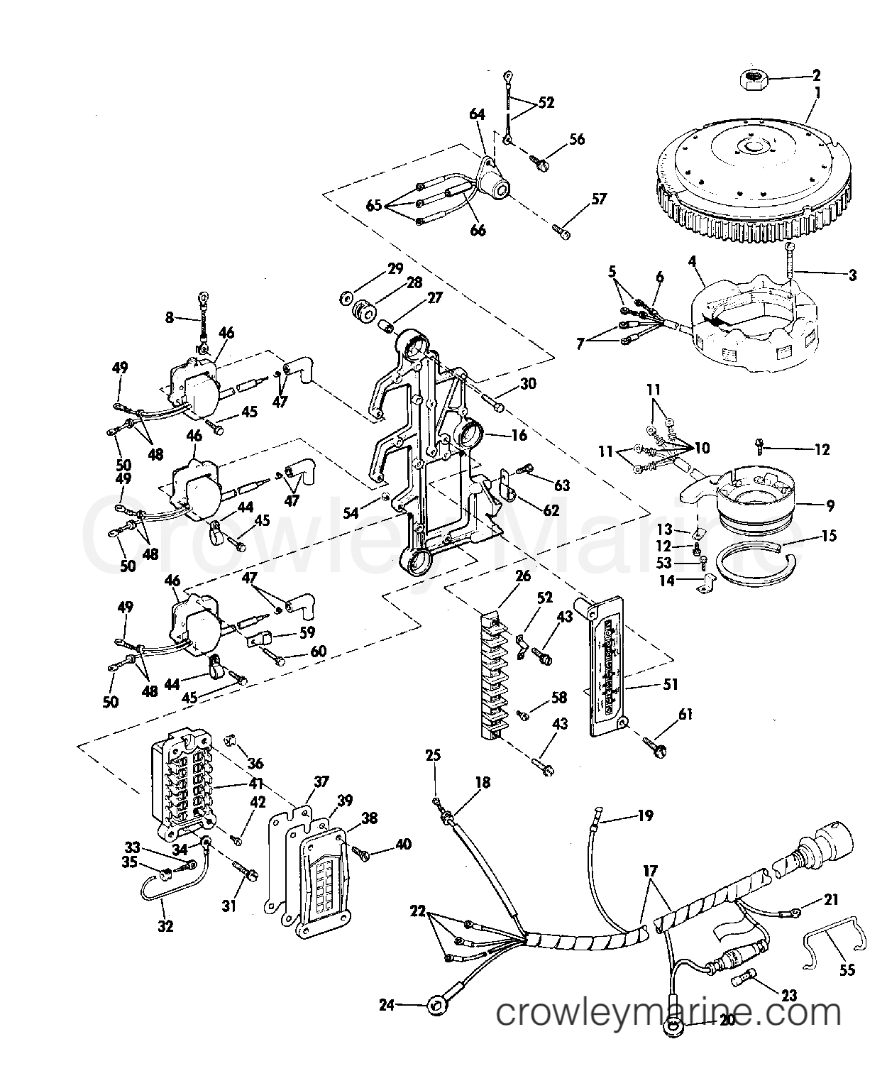 1976 Outboard 75 - 75ER76D - IGNITION SYSTEM