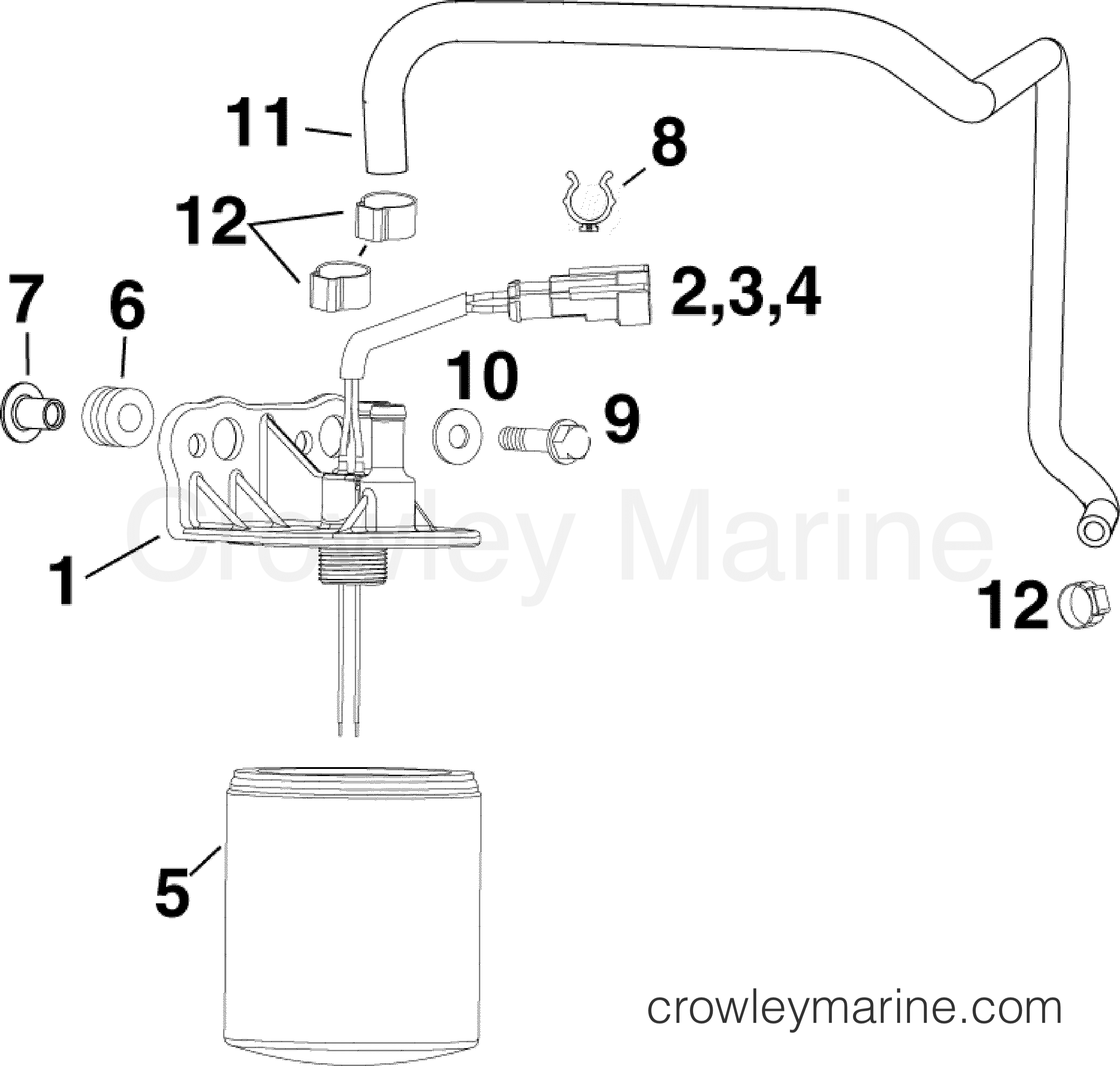 2010 Evinrude Outboards 150 - E150DBXISF FUEL FILTER section