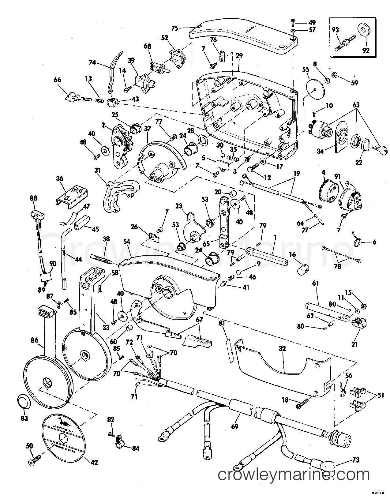 1978 Outboard 85 - 85ETLR78C - REMOTE CONTROL