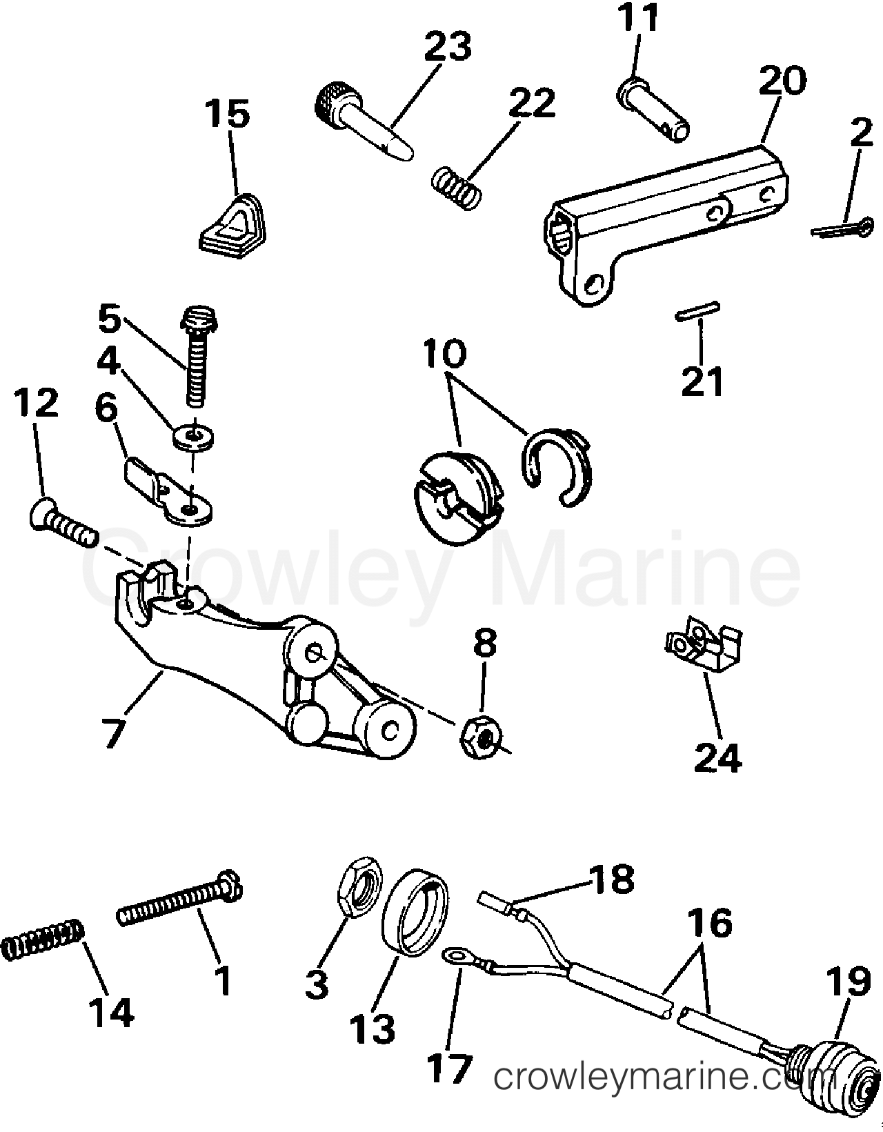 1991 Rigging Accessories - Remote Controls - REMOTE CONTROL ADAPTER KIT - 9.9, 15