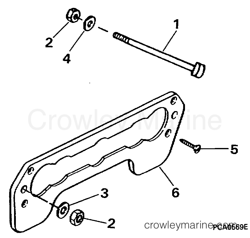 1991 Johnson Outboards 40 - TJ40ELEIA TRANSOM MOUNT KIT - 40 ROPE section