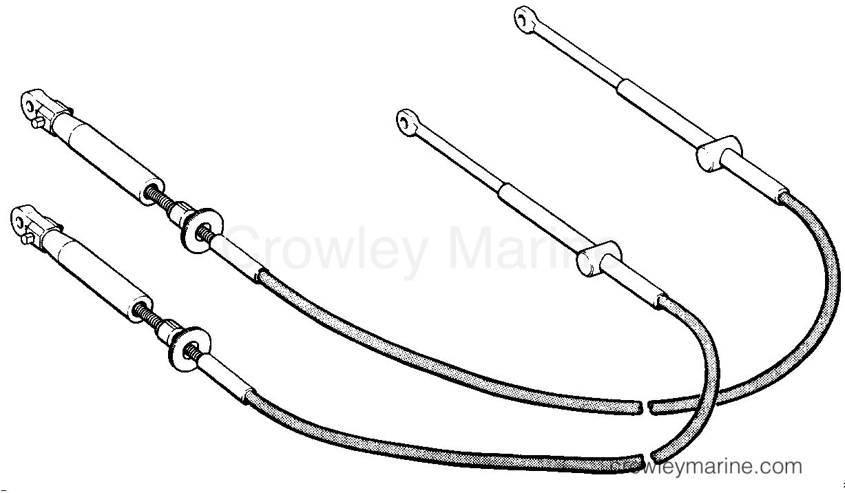 1988 Rigging Accessories - Remote Controls - SHIFT & THROTTLE CABLES