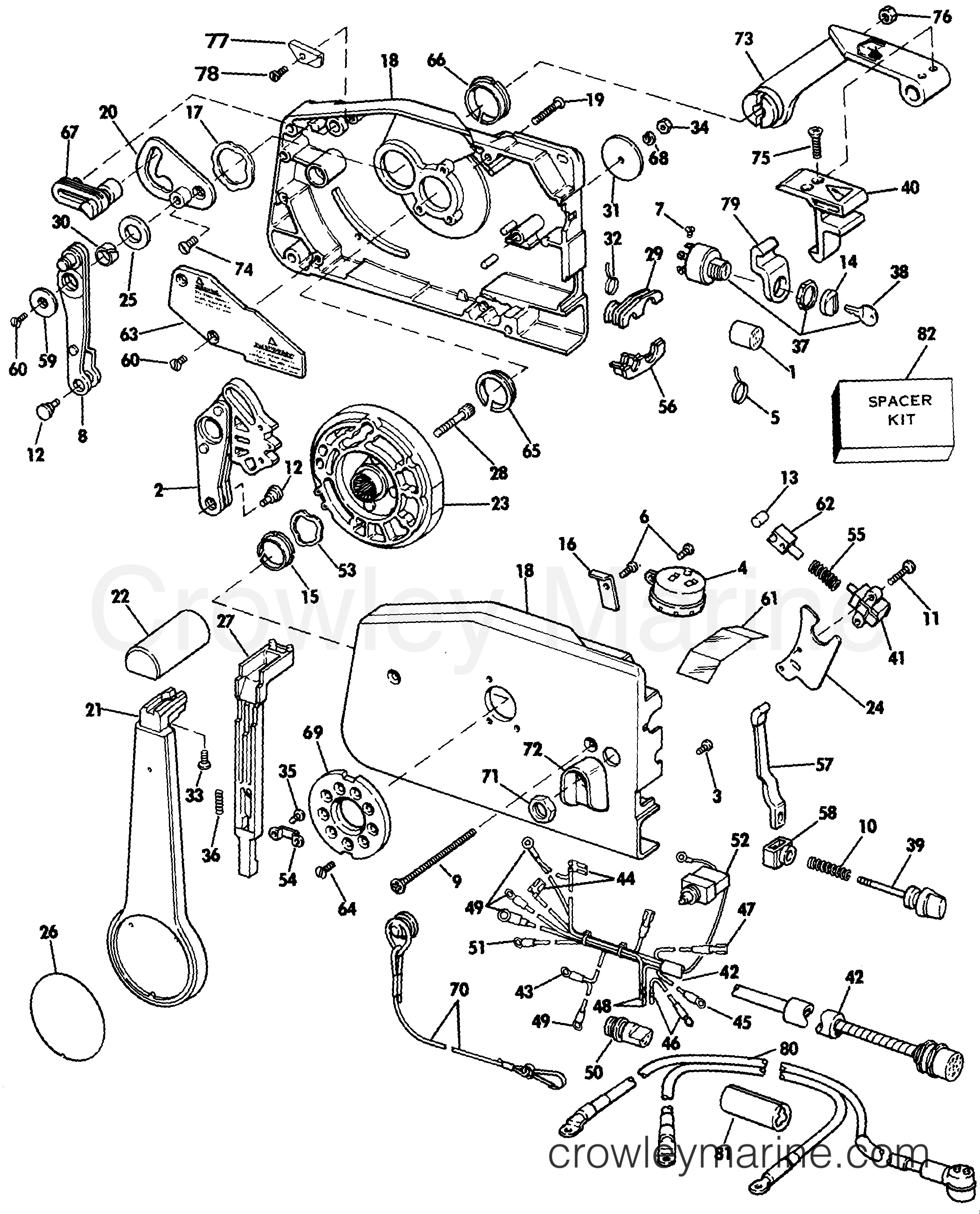 1985 Outboard 20 - E20ECOS - REMOTE CONTROL