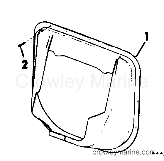 1981 Rigging OMC Stern Drive - All Models - TRANSOM SEAL PROTECTOR KIT