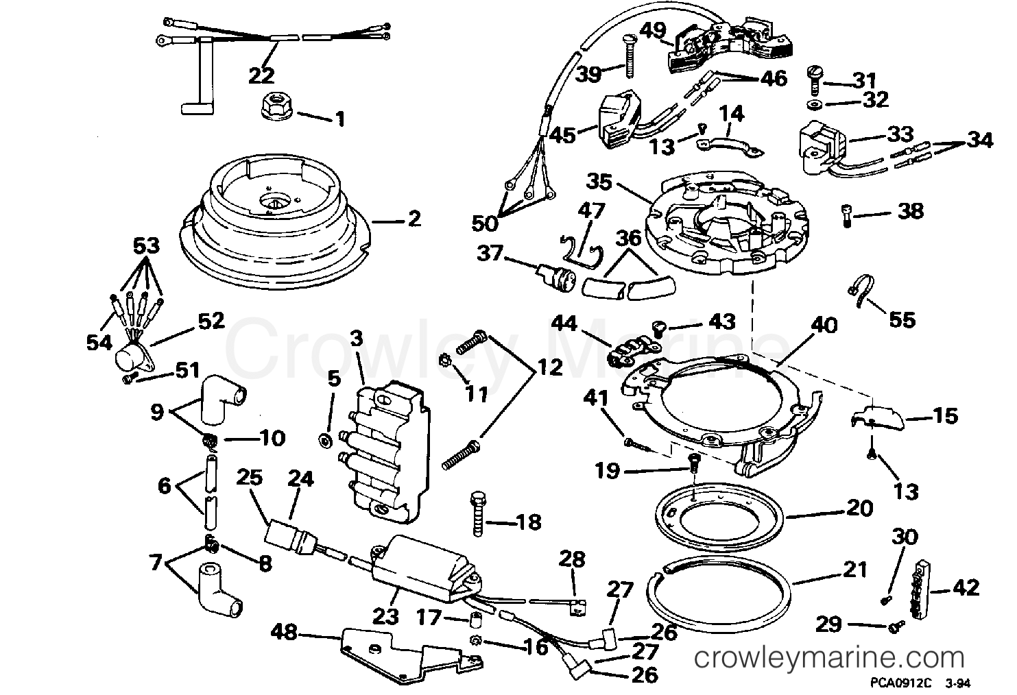 1996 Outboard 8 - J8SRLEDS - IGNITION