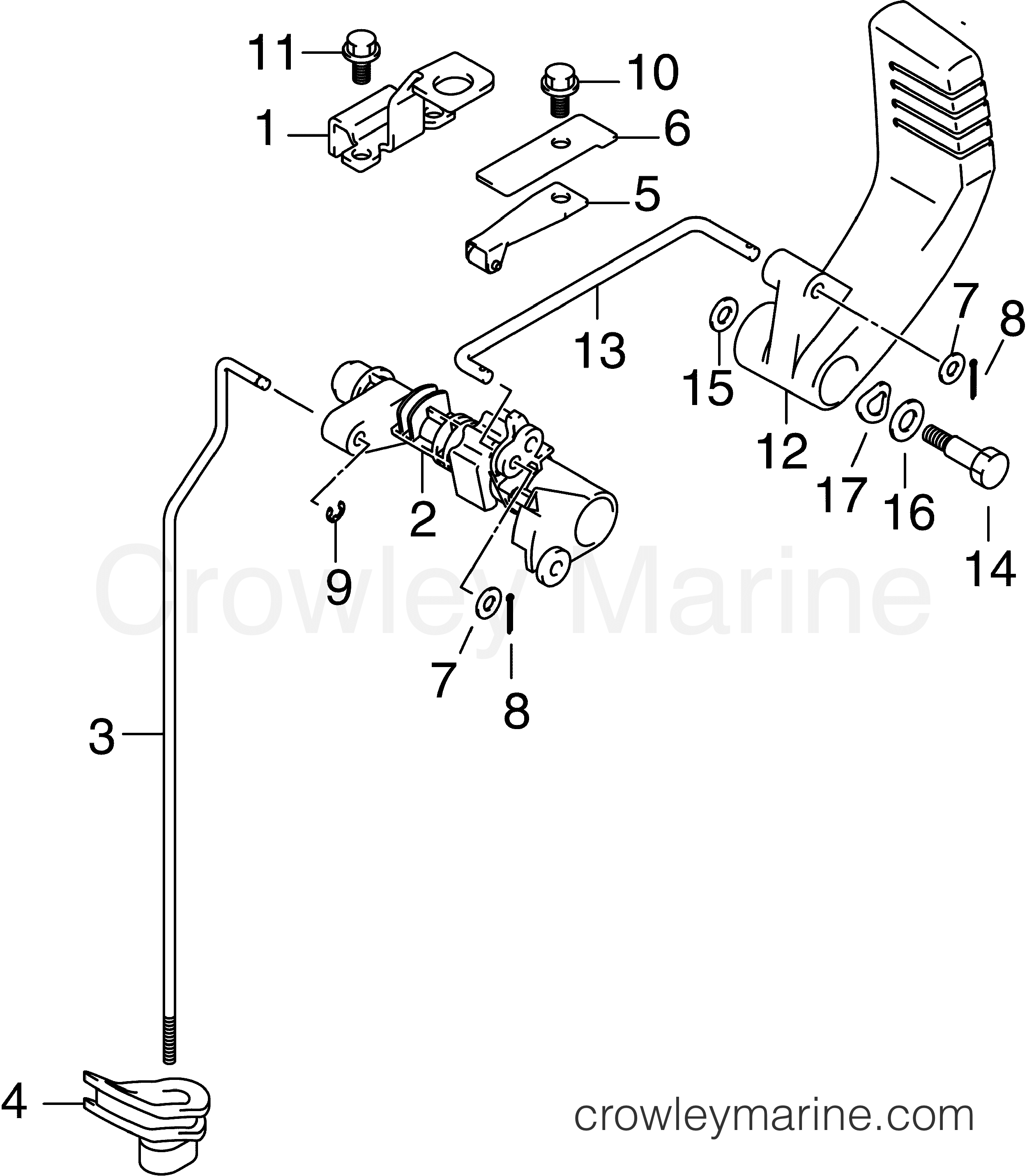 2006 Outboard 25 - J25RL4SDC - SHIFT LINKAGE
