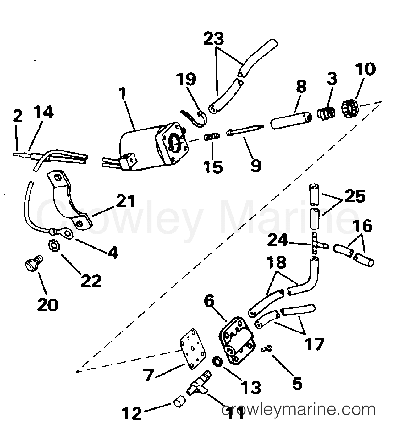 1995 Outboard 50 - J50DTLEOS - ELECTRIC PRIMER SYSTEM