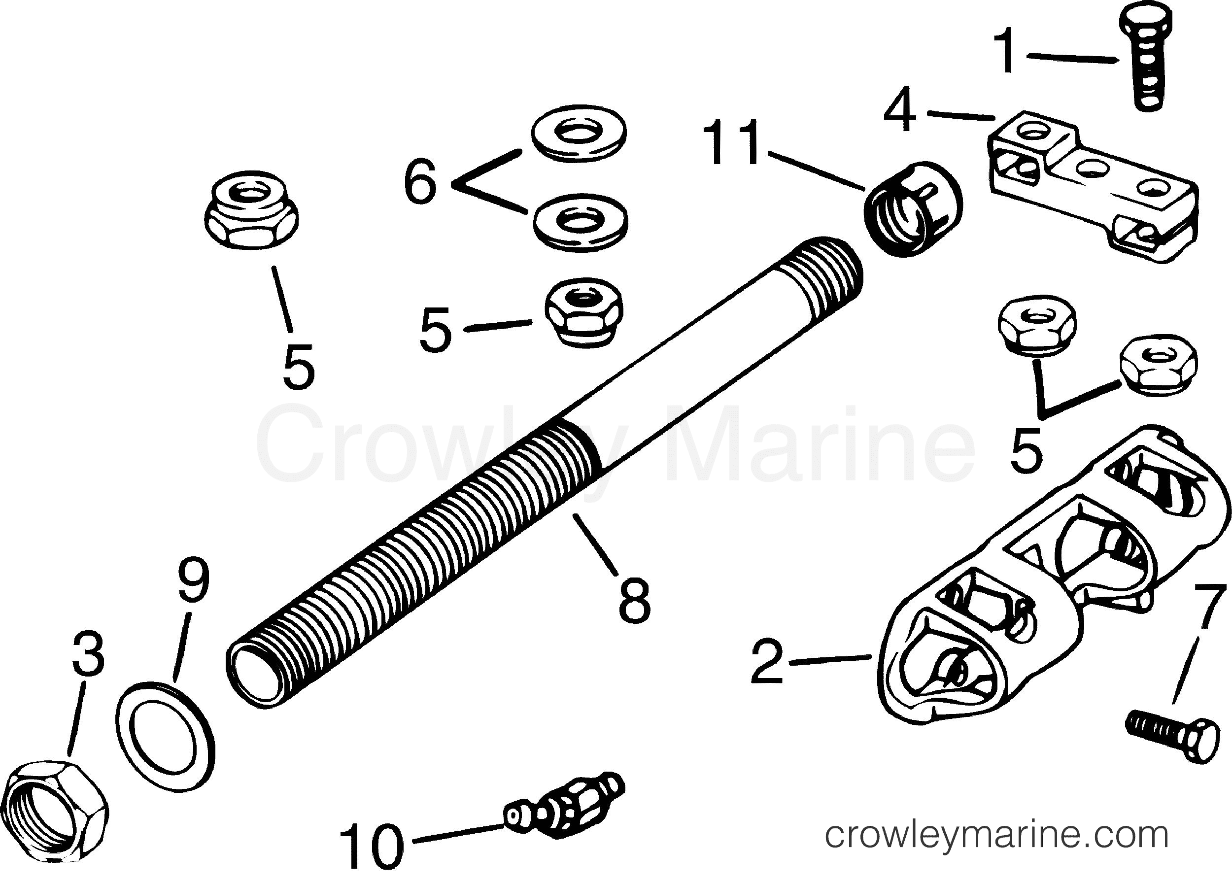 2012 Rigging Accessories - STEERING - DUAL CABLE STEERING KIT - 75 THRU 300 HP (E-TEC)