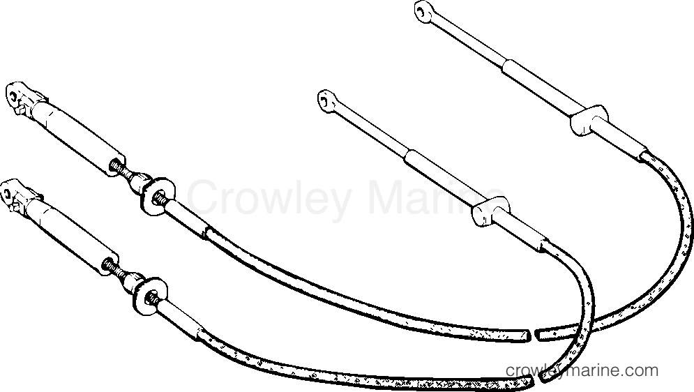 2001-2004 Rigging Accessories - Remote Controls - SHIFT THROTTLE CABLES (SNAP IN) OUTBOARD