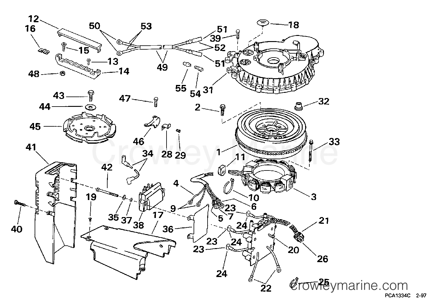 1997 Outboard 105 - SJ105RWLP - IGNITION SYSTEM