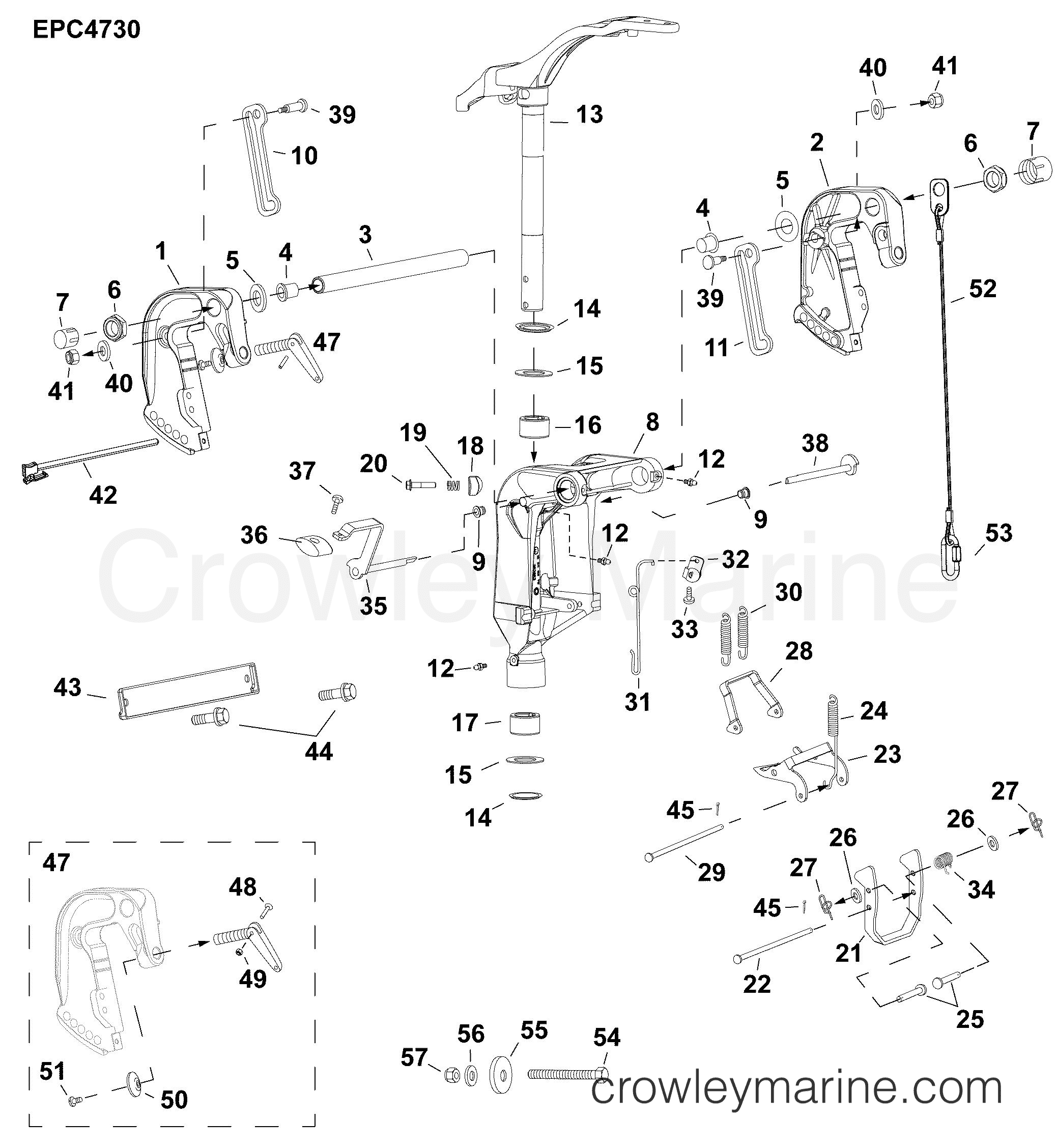 AF Outboard 30 - MFE - E30MALAFA - SWIVEL BRACKET