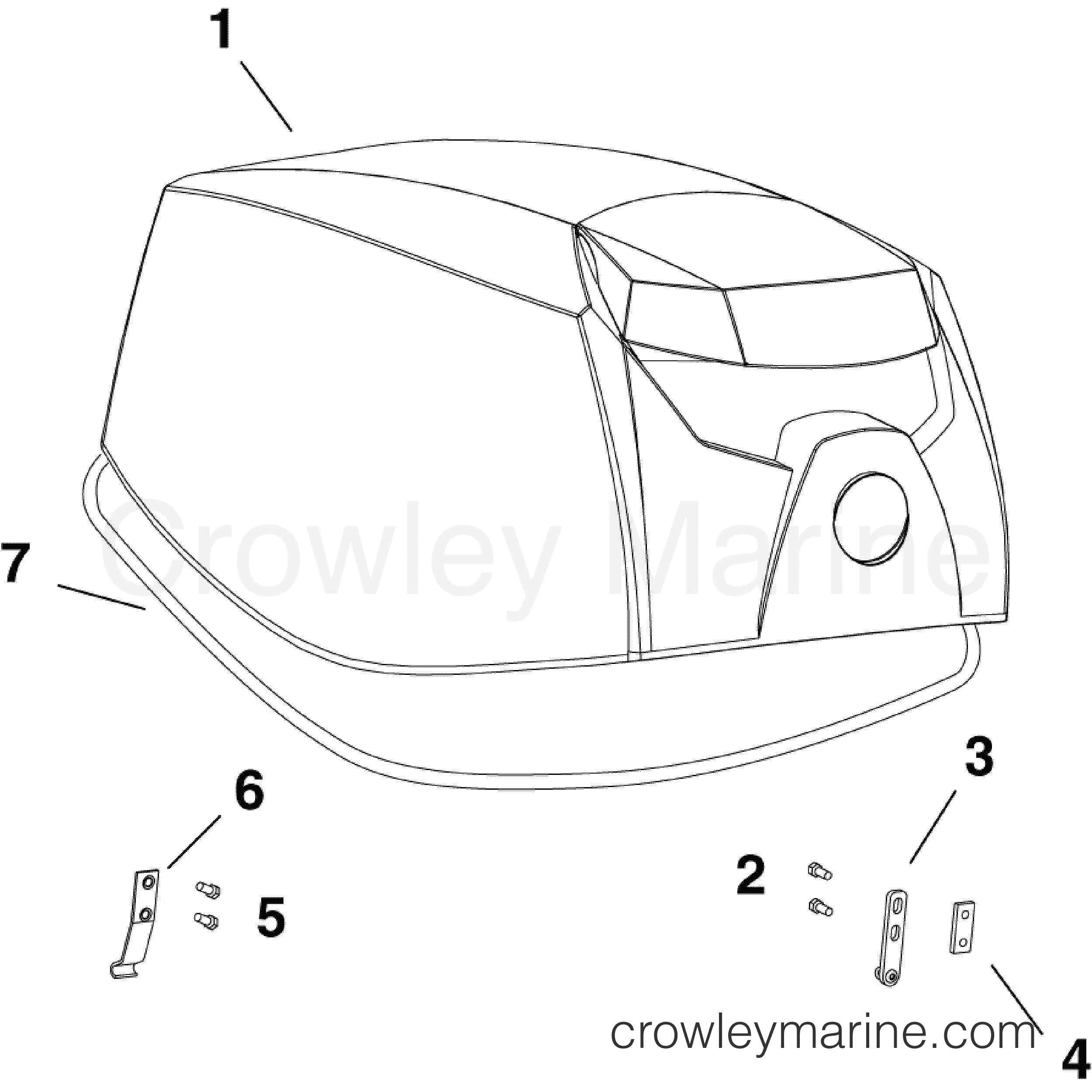 AA Outboard 15 - E15DHPLAAA - ENGINE COVER