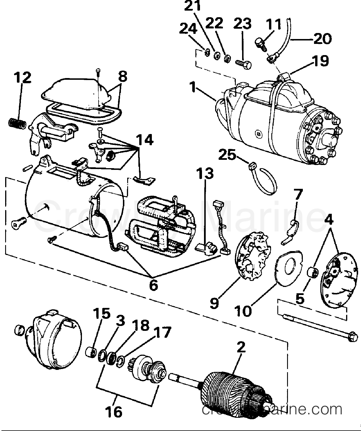 1990 Stern Drive 5 - 502BPRPWS - STARTER