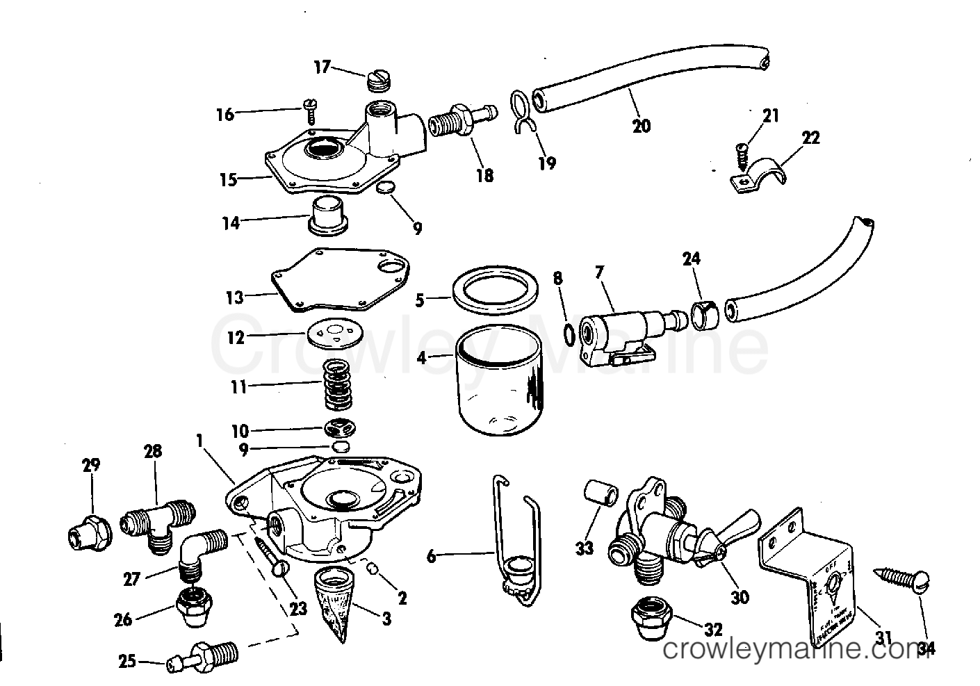1976 Rigging Accessories - Fuel System - PRIMER PUMP KIT