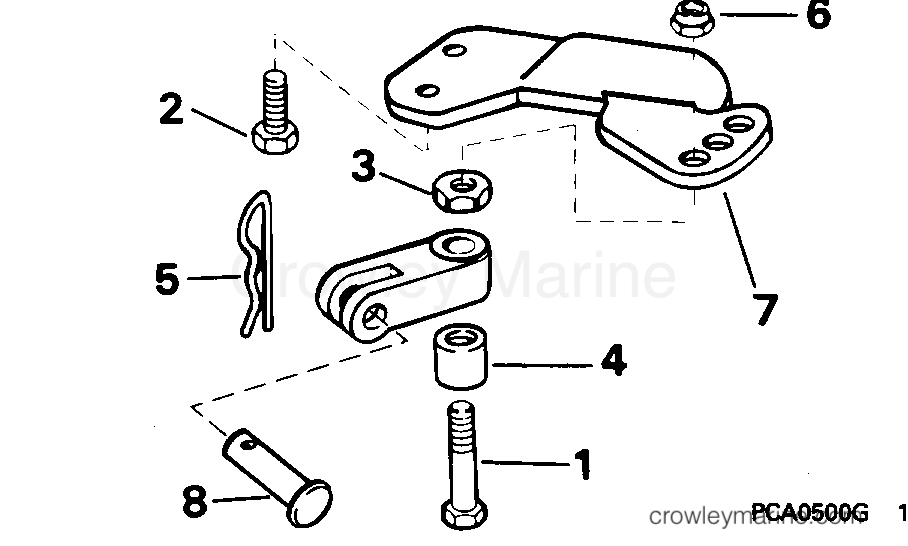 1995 Rigging Accessories - Steering - STEERING CONNECTOR KIT - 5, 6, 8 MODELS