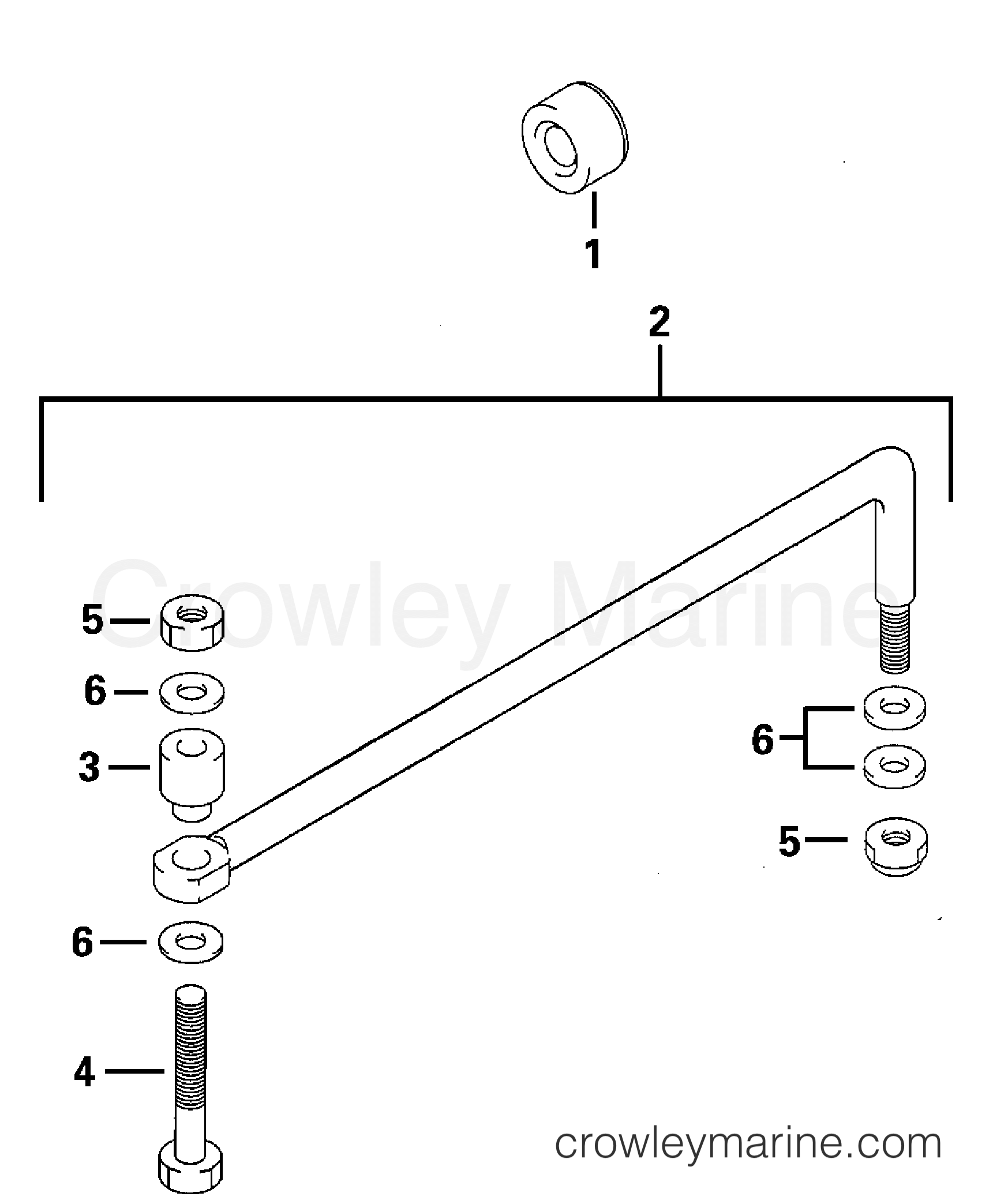 2000 Outboard 70 - E70 - STEERING CONNECTOR