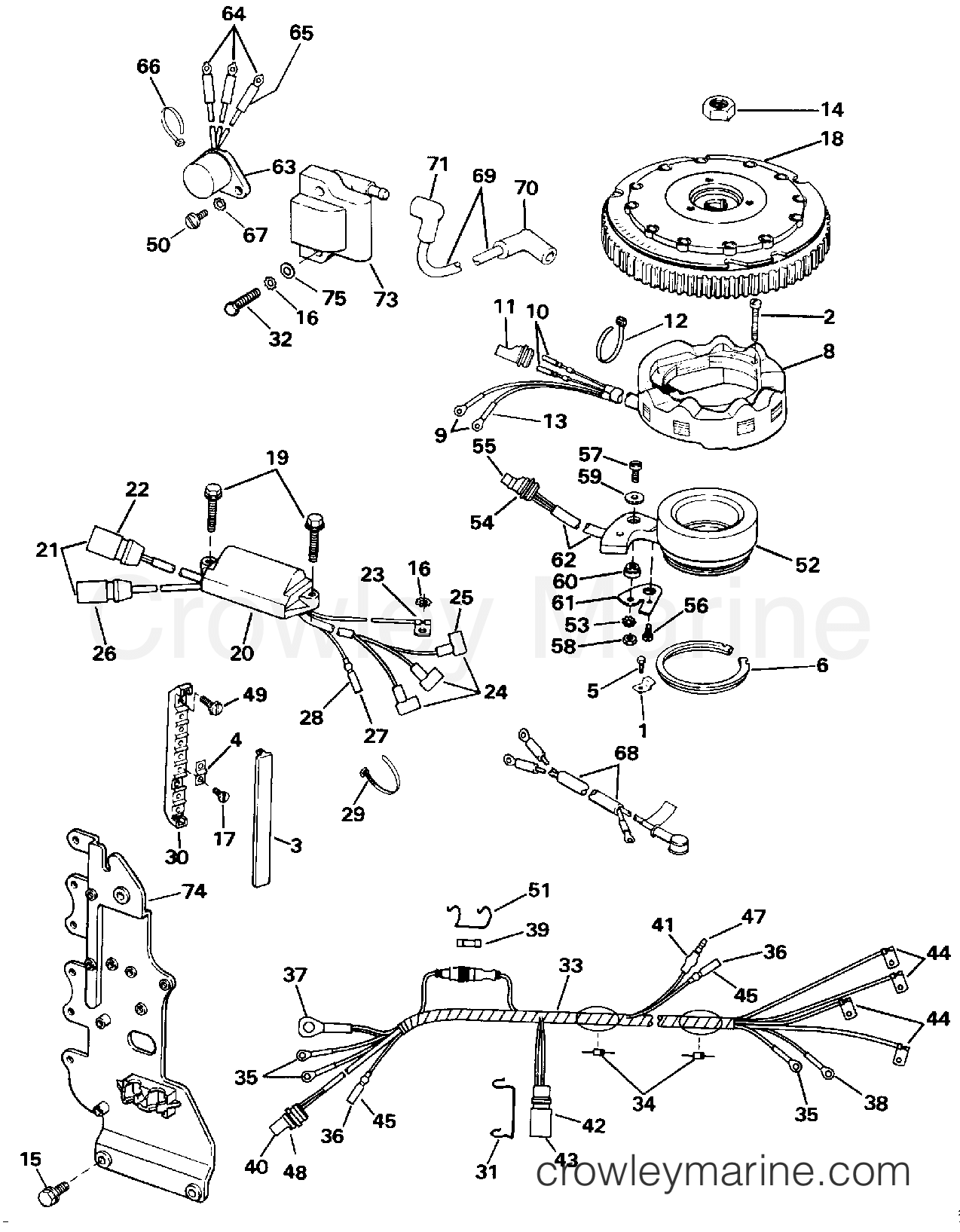 1991 Outboard 60 - J60TTLEIB - IGNITION SYSTEM