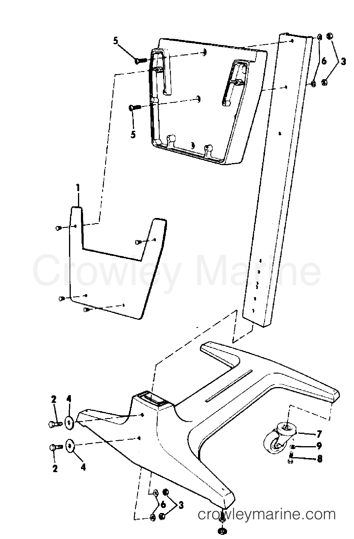 1980 Rigging Accessories - Miscellaneous - ENGINE DISPLAY STAND 55-235