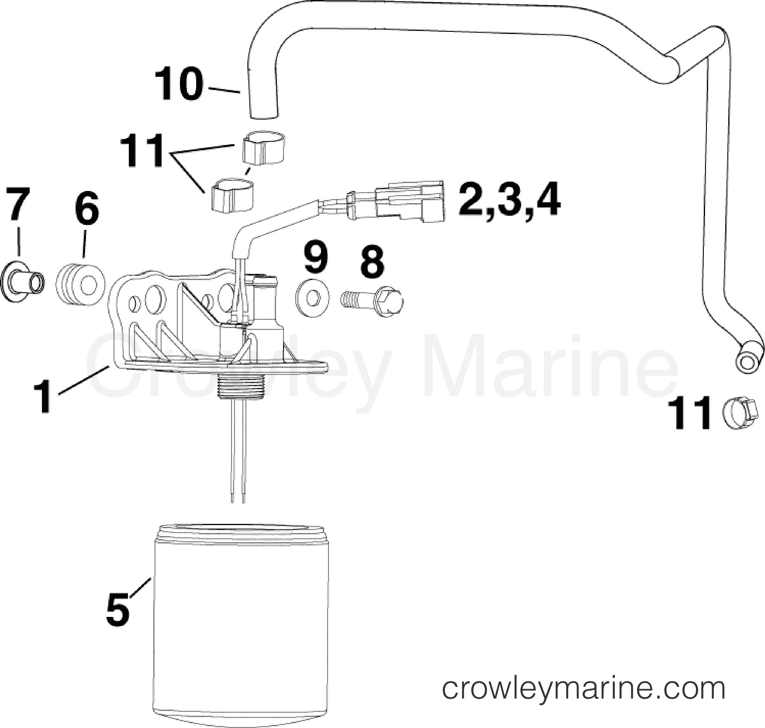 FUEL FILTER 2011 Outboard 115 E115DBXIIB Crowley Marine