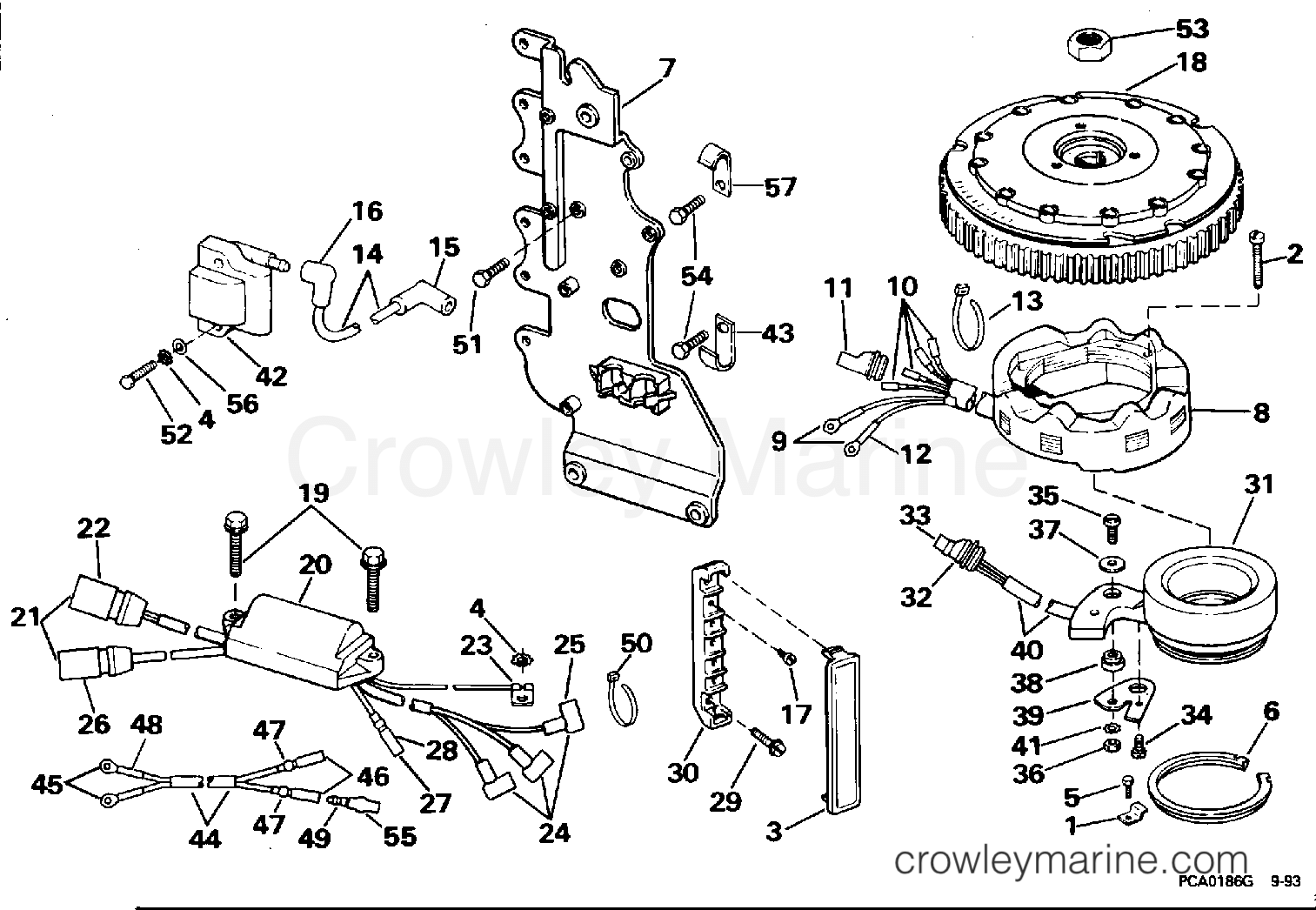 1995 Outboard 65 - E65RSLC - IGNITION SYSTEM