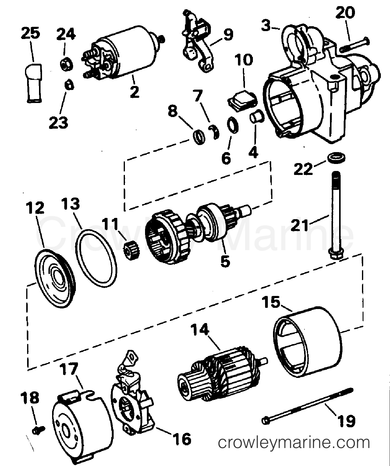 1995 Stern Drive 3 - 302CPHUB - STARTER