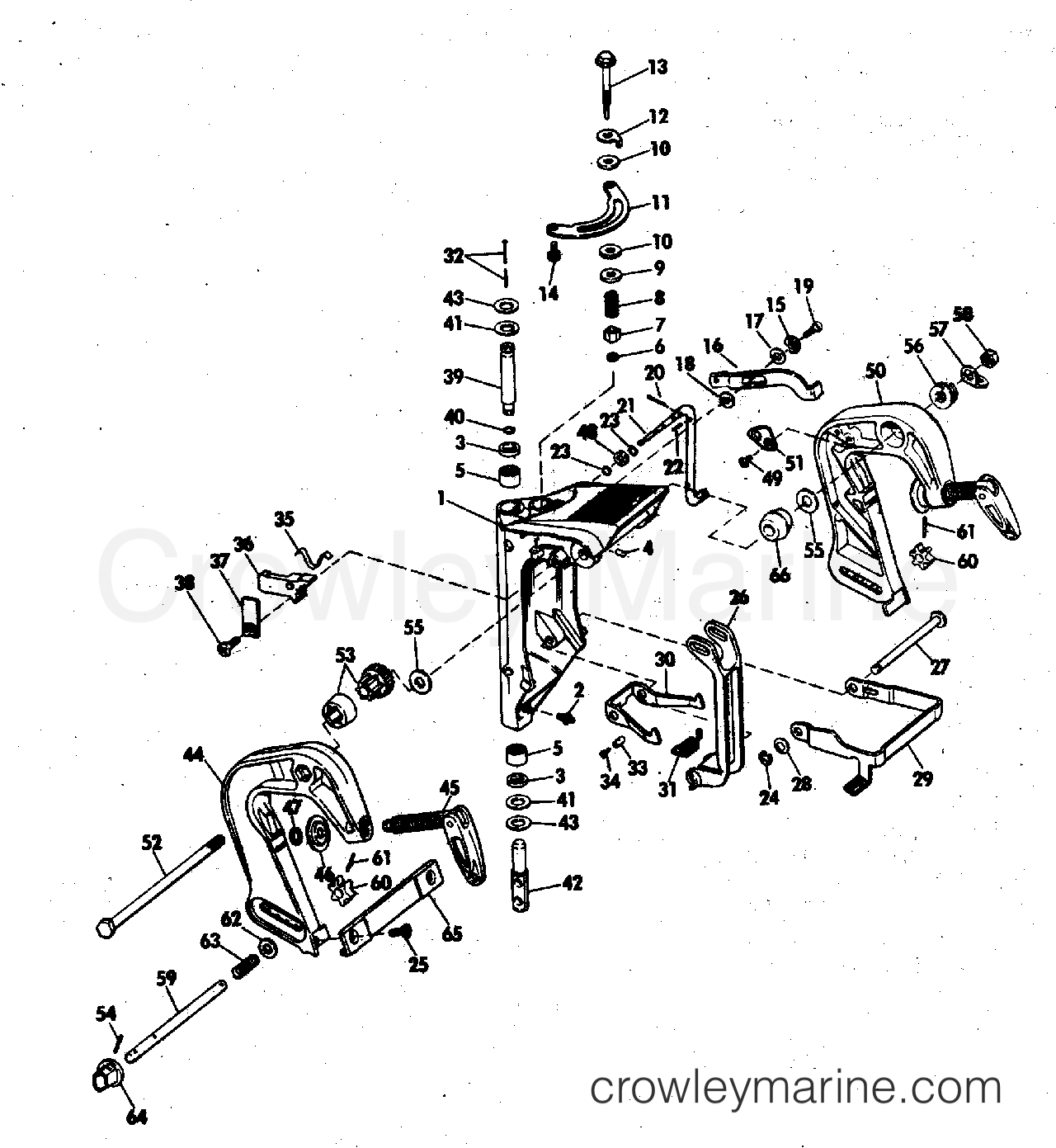 1973 Outboard 9.5 - 9RL73B - STERN BRACKET