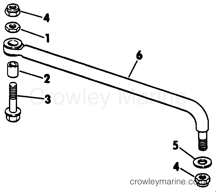 1985 Outboard 30 - J30ECOA - STEERING CONNECTOR KIT