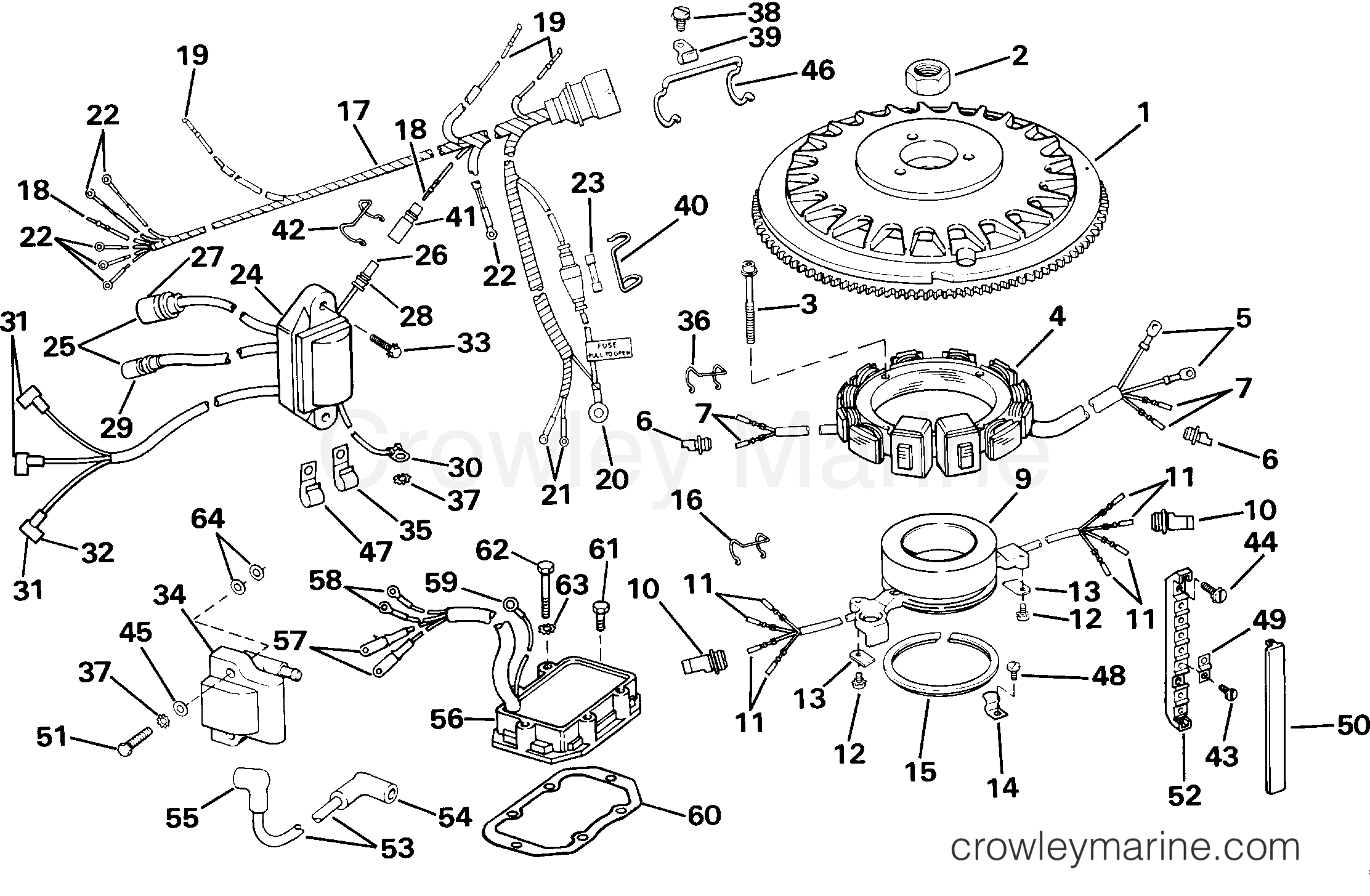 1985 Outboard 150 - J150STLCOS - IGNITION SYSTEM