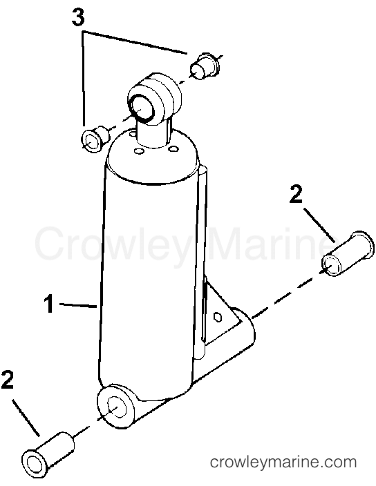 TILT ASSIST CYLINDER 1991 Johnson Outboards 40 TJ40ELEIA Crowley Marine