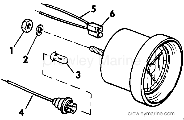 1991 Rigging OMC Stern Drive - All Models - CLOCK KIT