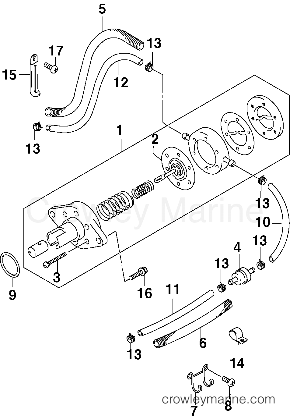 2003 Outboard 10 - J10TE4STC - FUEL PUMP