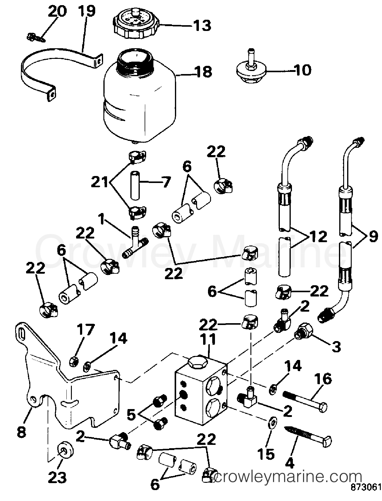 1994 Rigging OMC Stern Drive - All Models - PRIORITY VALVE KIT - DUAL ENGINE