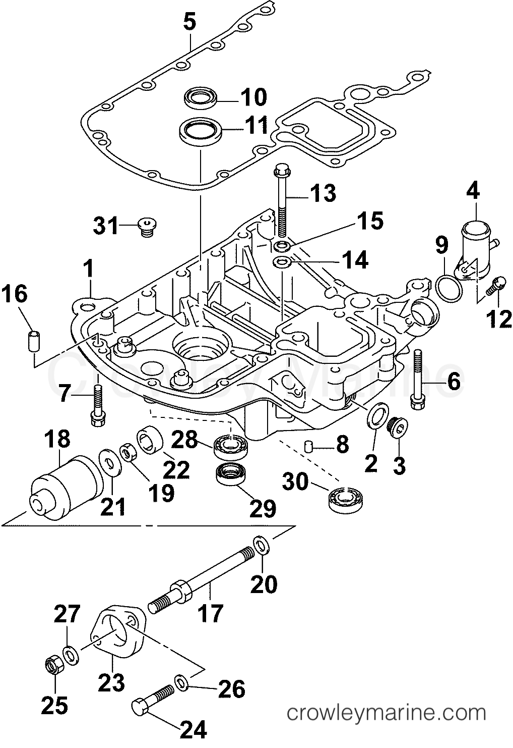 2005 Outboard 90 - J90PX4SOR, - EXHAUST ADAPTER