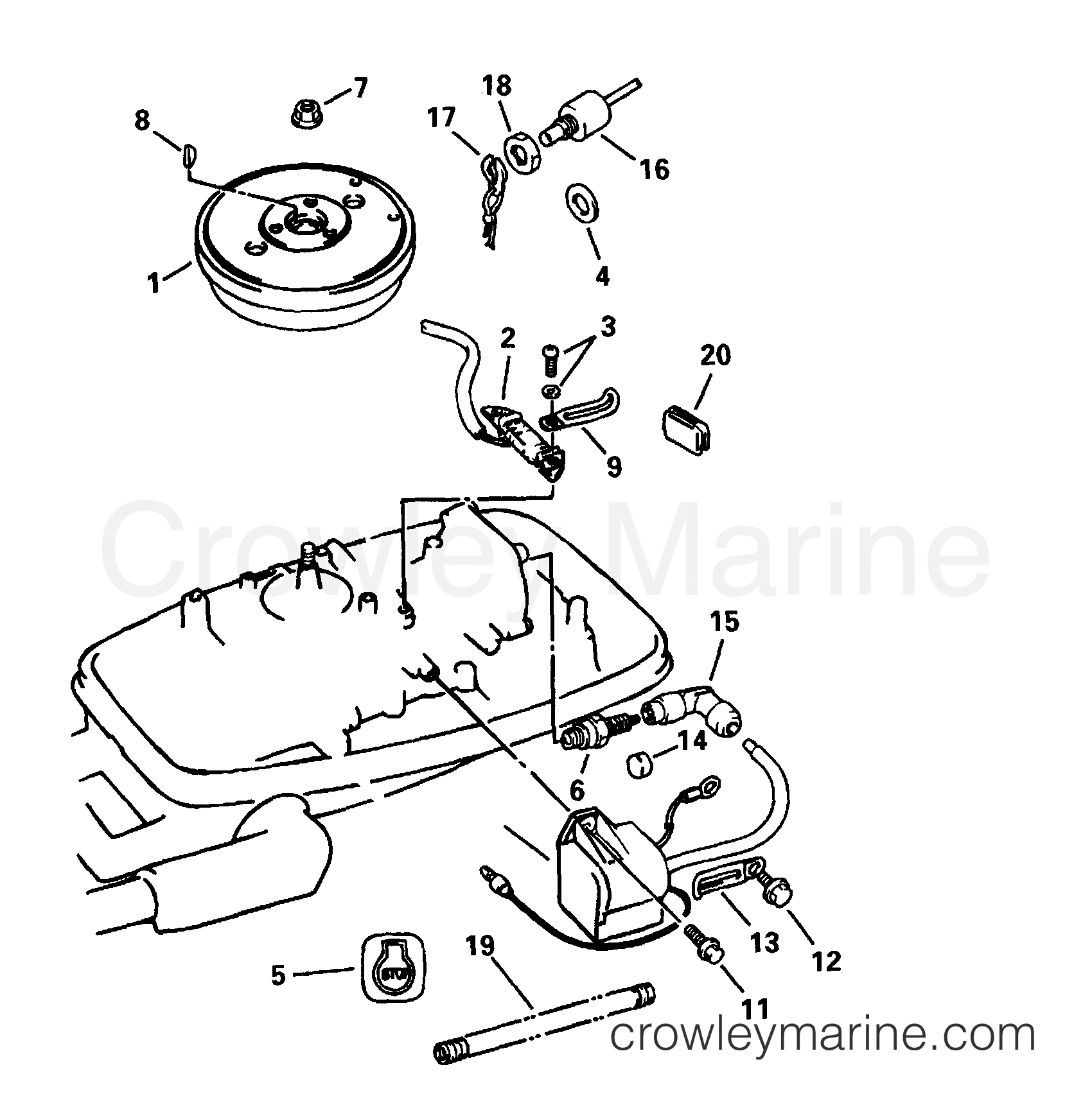 IGNITION SYSTEM 1999 Johnson Outboards 5 J5REEC Crowley Marine
