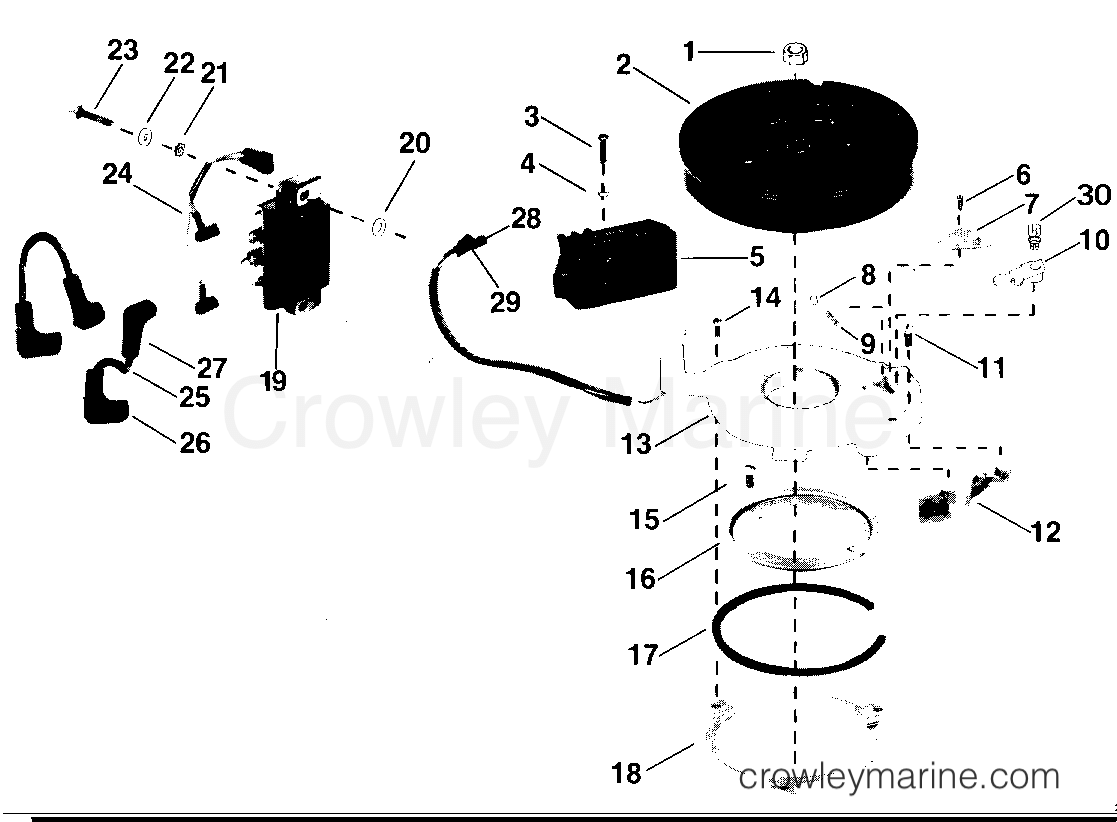 1987 Outboard 4 - J4RCUD - IGNITION