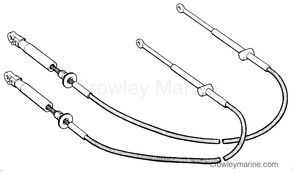 1989 Rigging Accessories - Remote Controls - SHIFT & THROTTLE CABLES