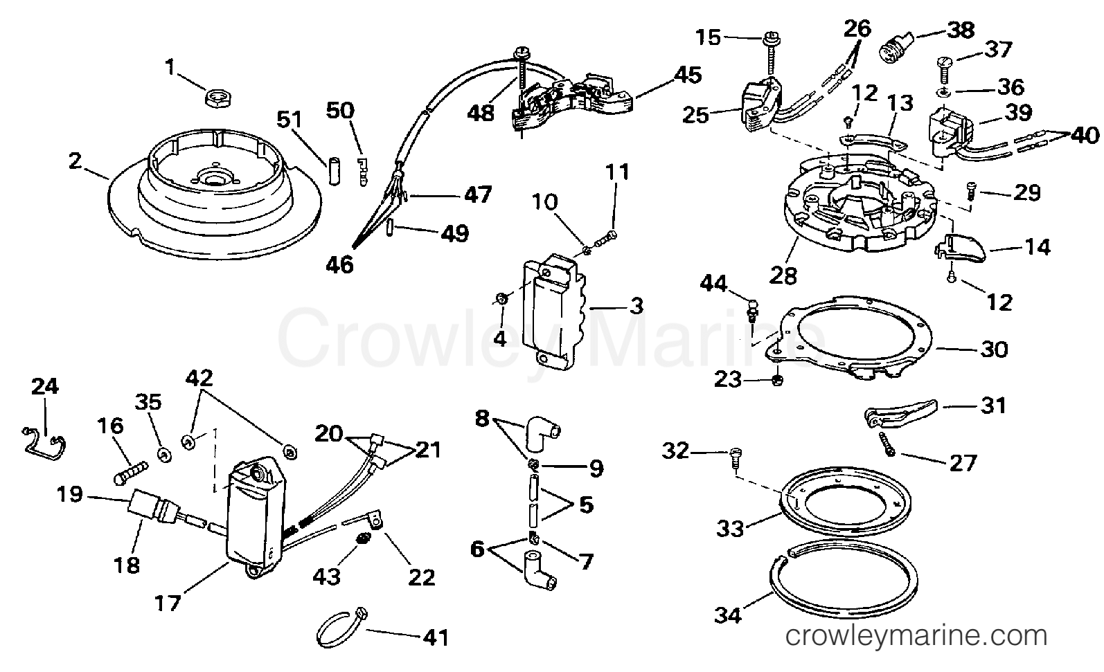 1997 Outboard 9.9 - J10EEUS - IGNITION - ROPE