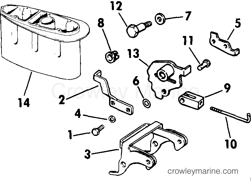 1985 Rigging Accessories - Miscellaneous - REVERSE THRUST KIT 9.9, 15 LONG MODELS ONLY