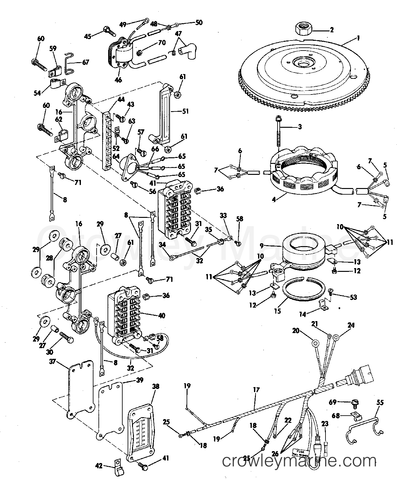 1978 Outboard 200 - 200TL78R - IGNITION SYSTEM