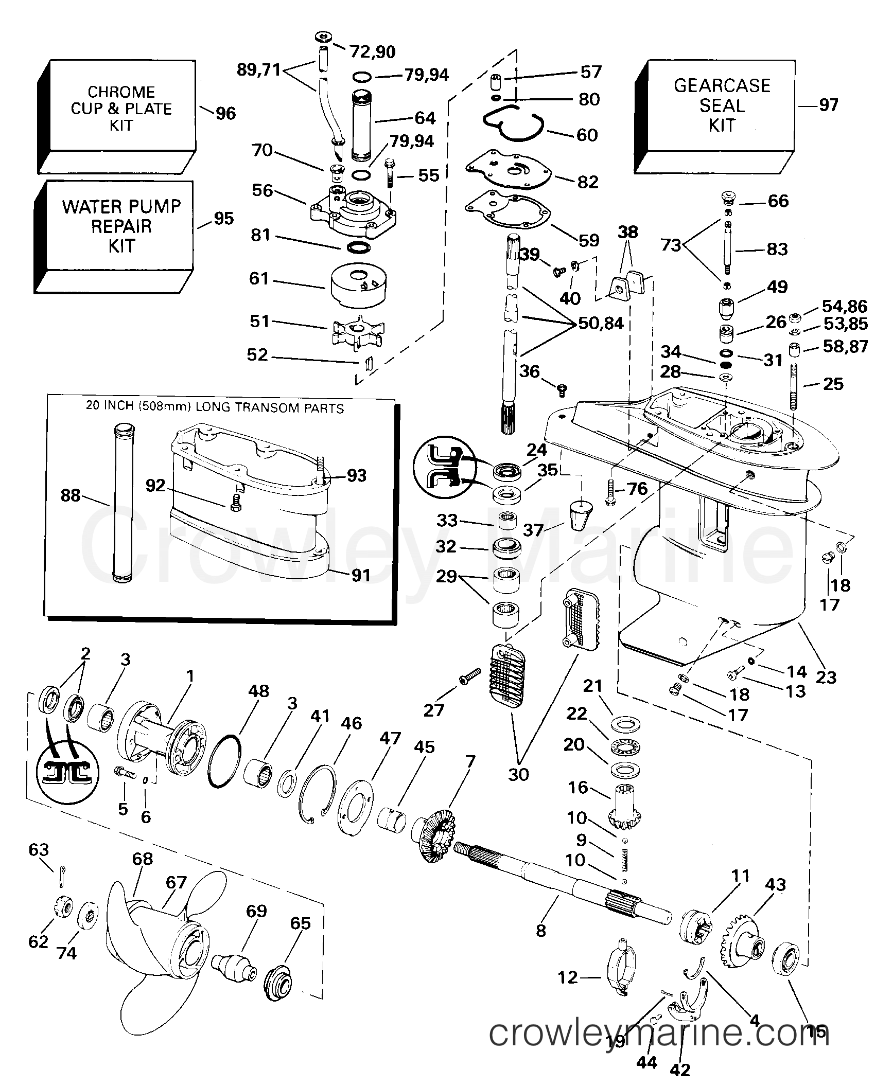2000 Outboard 30 - J30RSSR - GEARCASE