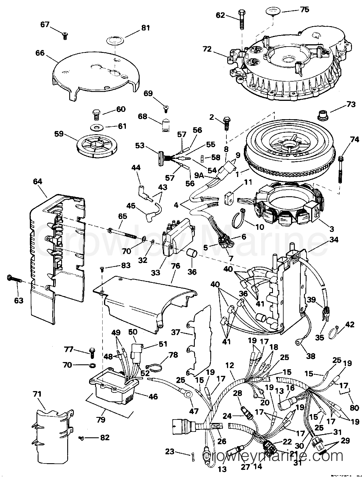 1995 Outboard 150 - J150WTLEOR - IGNITION SYSTEM