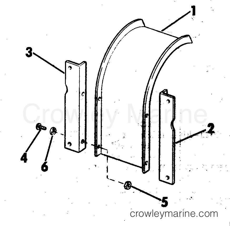 1973 Rigging Accessories - Miscellaneous - TOTE BRACKET ASSEMBLY 2 HP