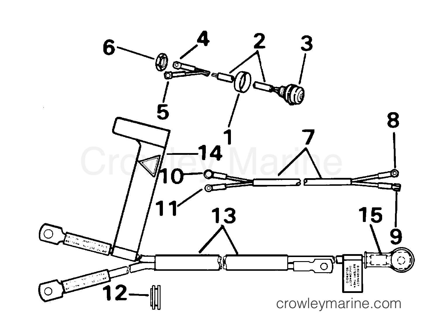 2000 Outboard 25 - J25TESSD - START SWITCH & CABLES