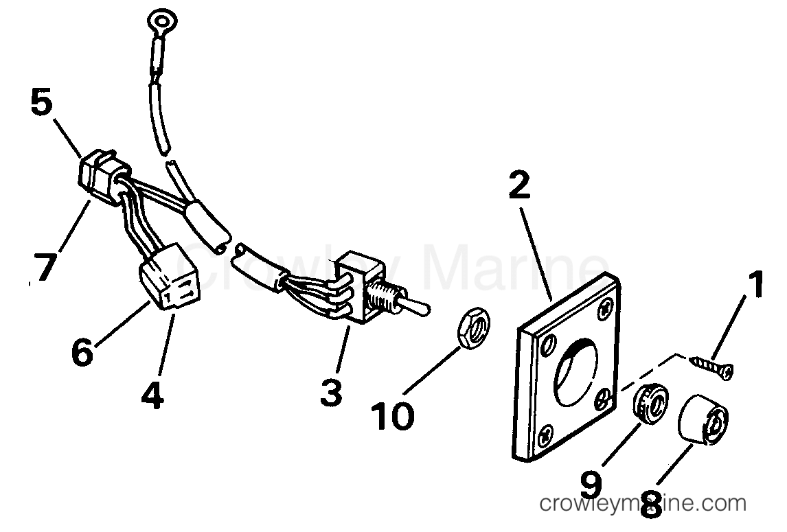 1989 Rigging Accessories - Miscellaneous - REMOTE TRIM SWITCH KIT