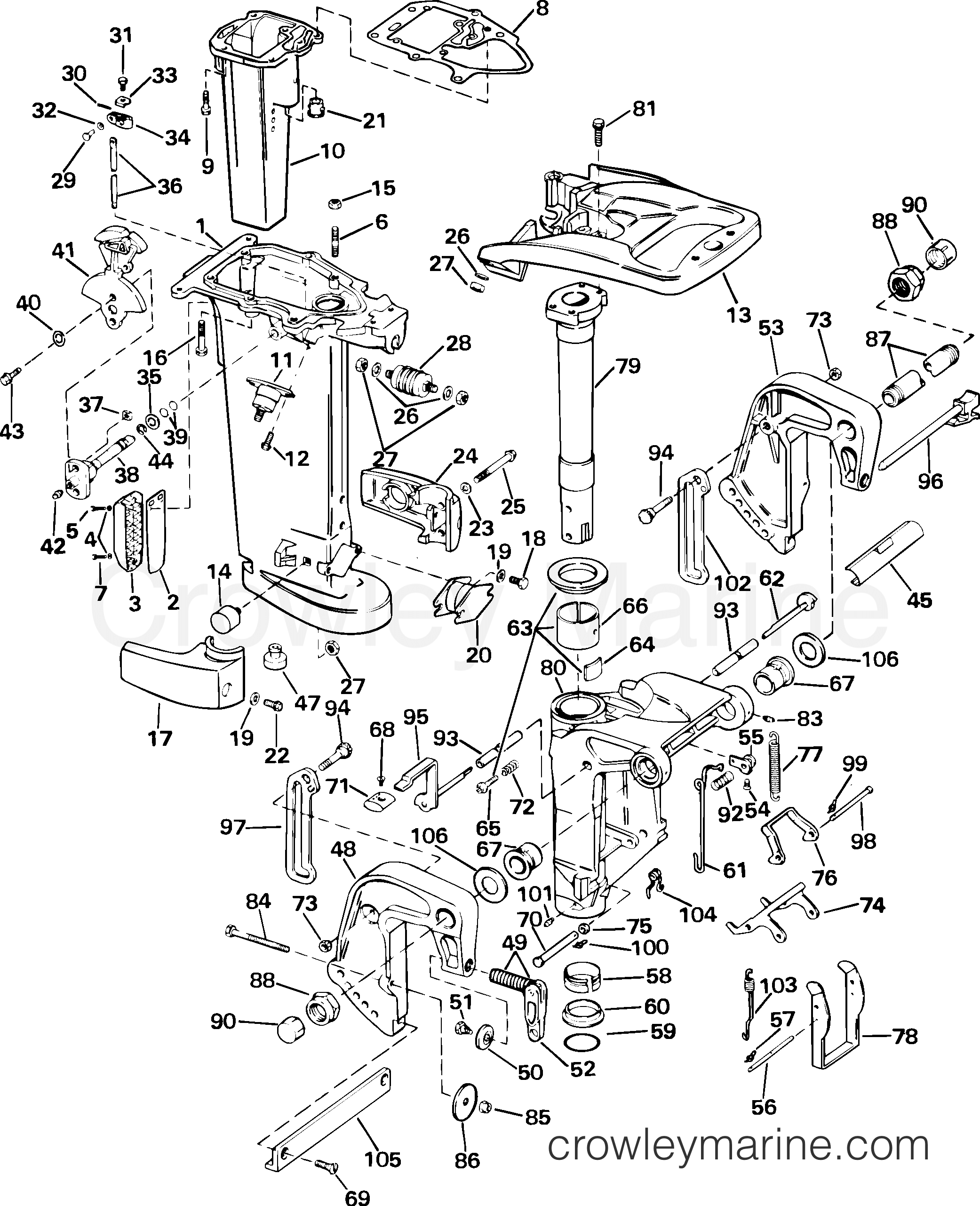 2005 Outboard 25 - J25TELSOM - MIDSECTION