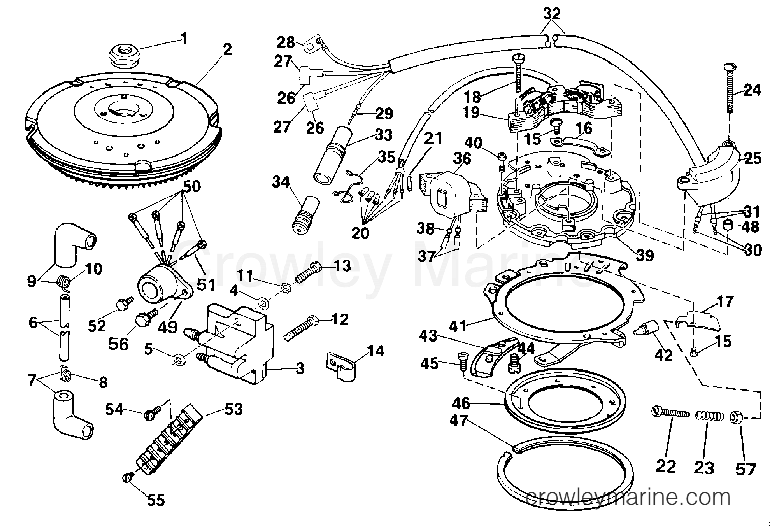 1990 Johnson Outboards 9.9 - TJ10ELESC IGNITION section