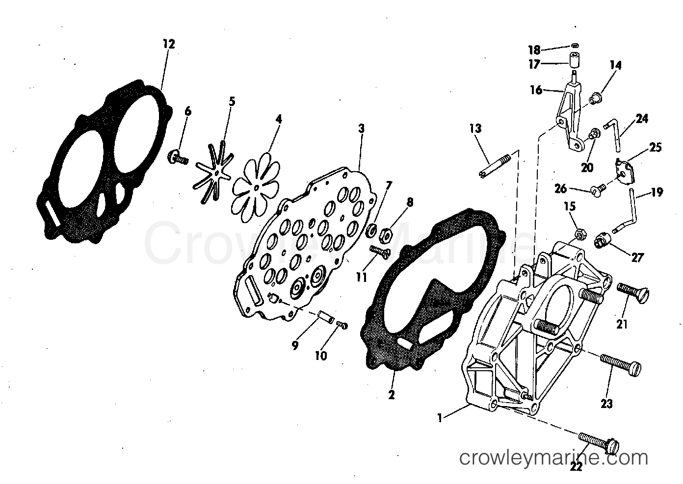 1973 Outboard 25 - 25RL73A - INTAKE MANIFOLD