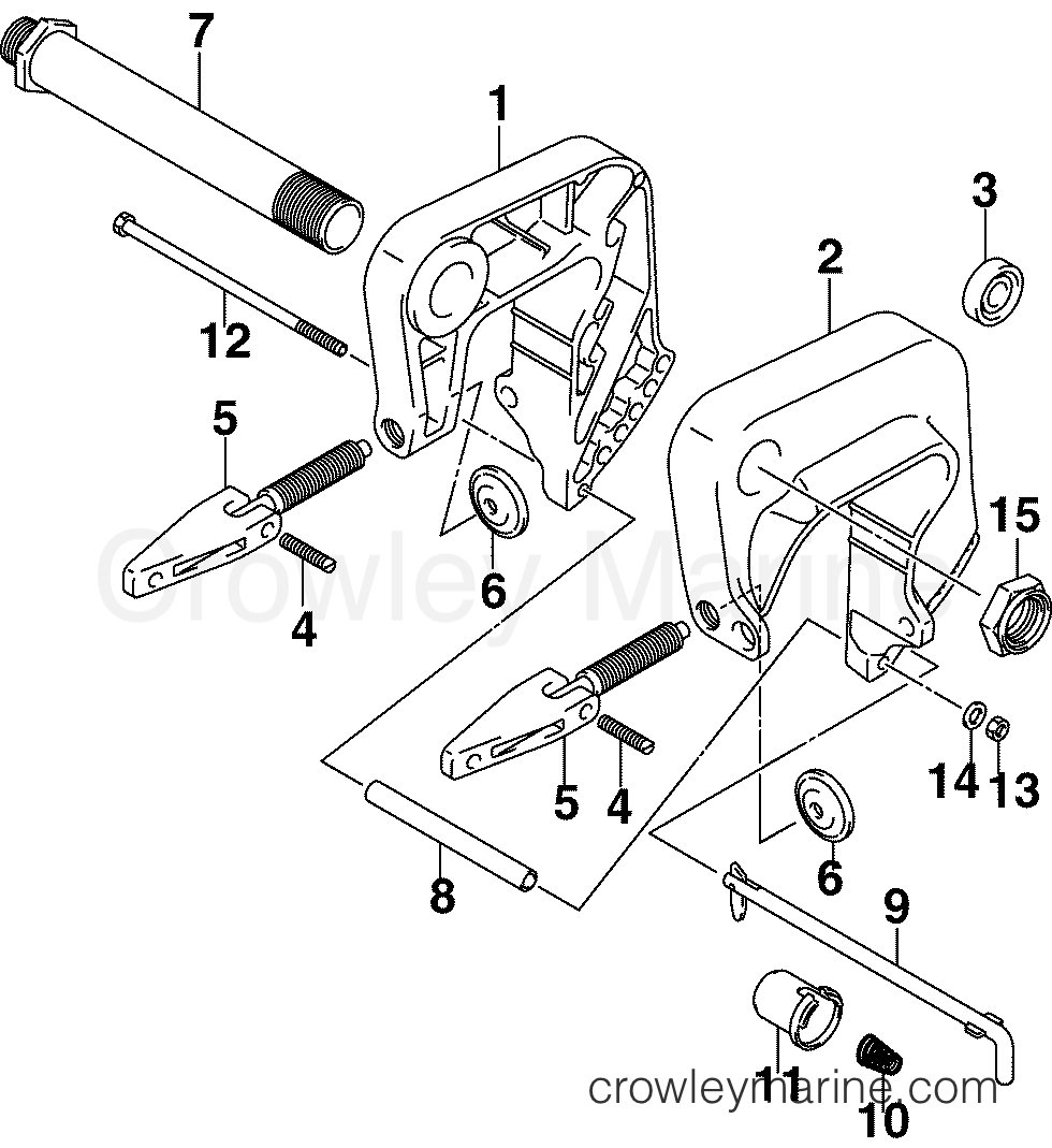 2005 Outboard 10 - J10EL4SOR - STERN BRACKET