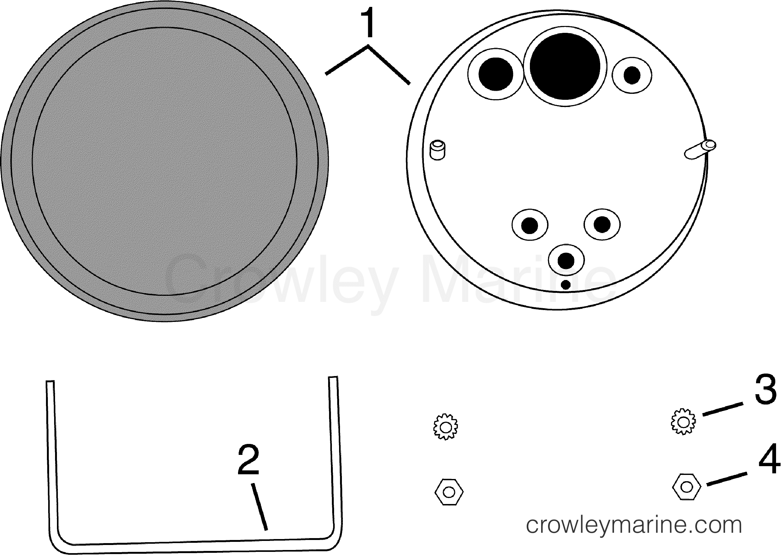 2005-2010 Rigging Accessories - Instruments - BEZEL - 3 IN. HOLE PLUG