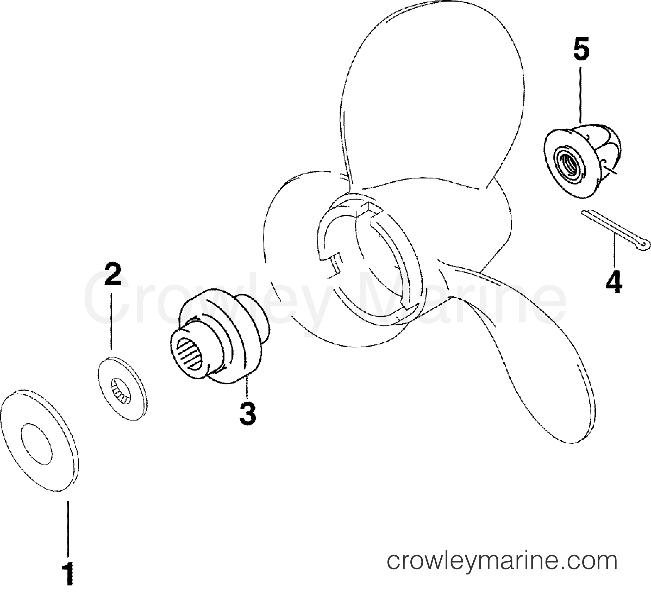 2007 Outboard 5 - J5RL4SUM - PROPELLER HARDWARE